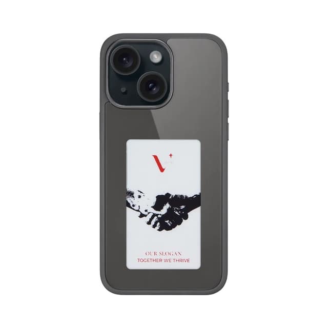 Capa Protetora E-Ink Fashion Case Born To Love para iPhone 15 Preto