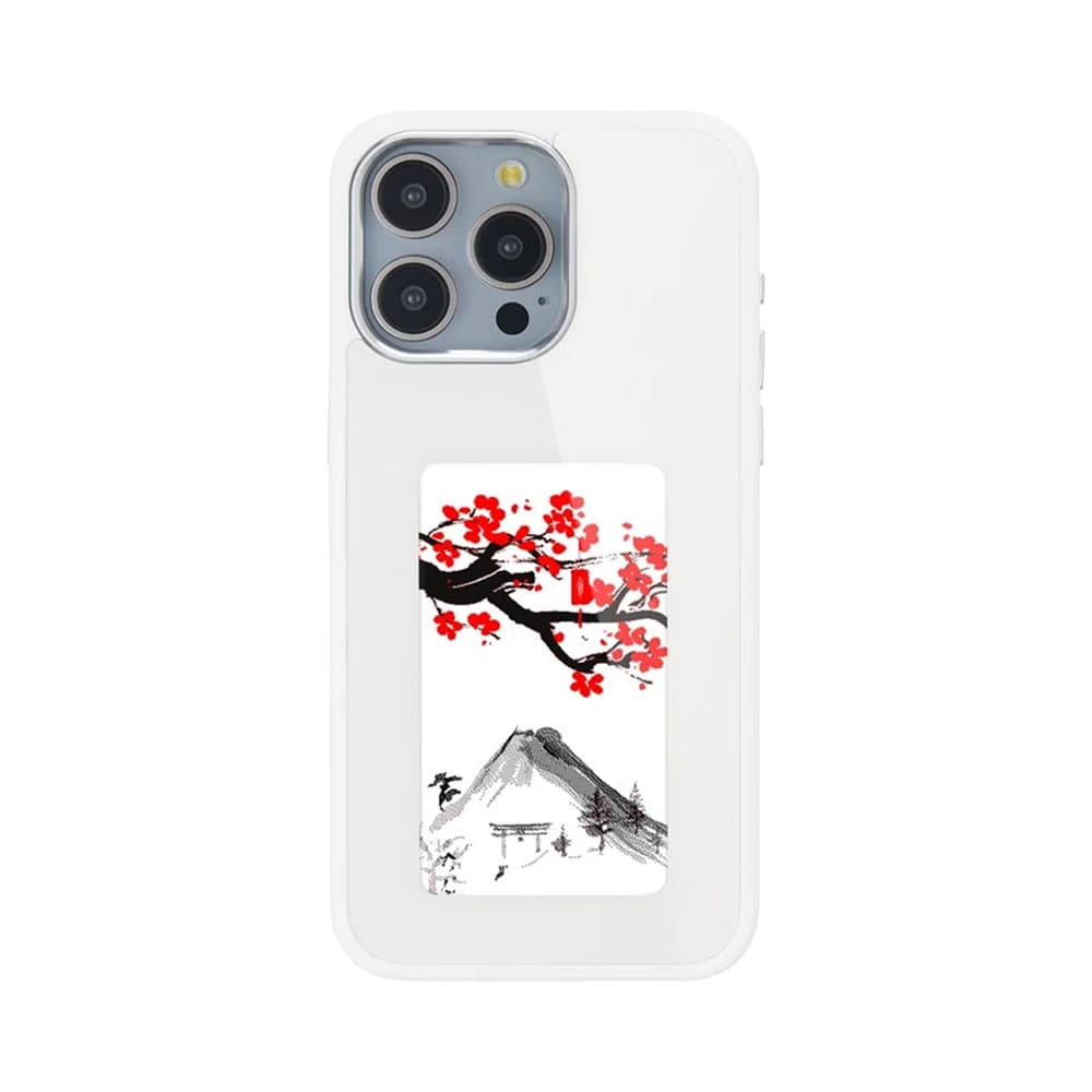 Capa Protetora Fashion Case Born To Love para iPhone 15 Pro Branco