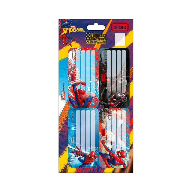 Etiquetas Adesivas Marvel Spider-Man 8 Unidades