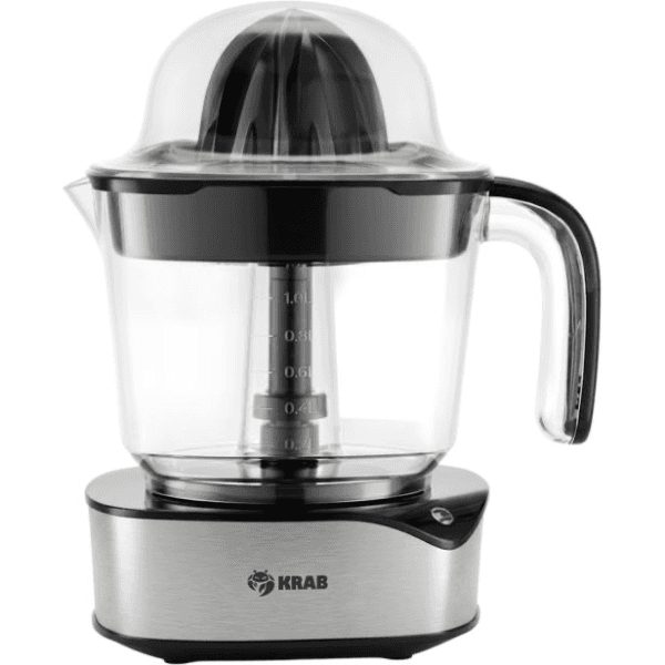 Extrator de Suco Elétrico Krab Kbej12 60W 1.2 Litros 110V ~ 60Hz Prata/Preto