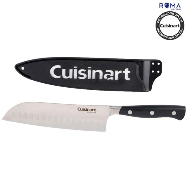 Faca Santoku Cuisinart Trc-H7SNC Rebite Triplo 7 Polegadas