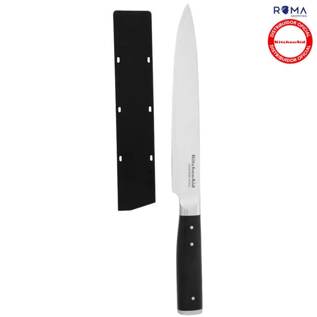 Faca Santoku KitchenAid KOG8IGSSOHOBA 34CM - Aço Japonês, Bainha