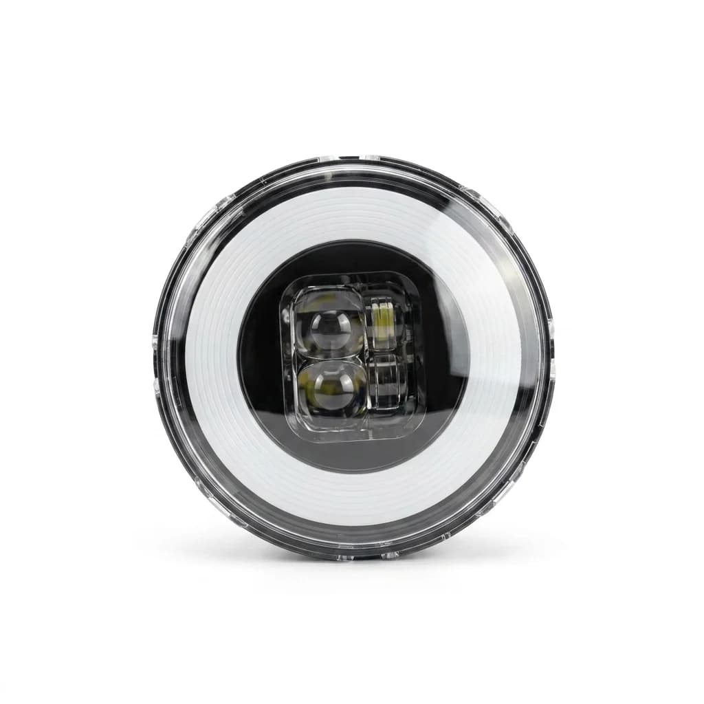 Farol Full LED Smart Wheel Cappuccino Retrô para Scooter Elétrica
