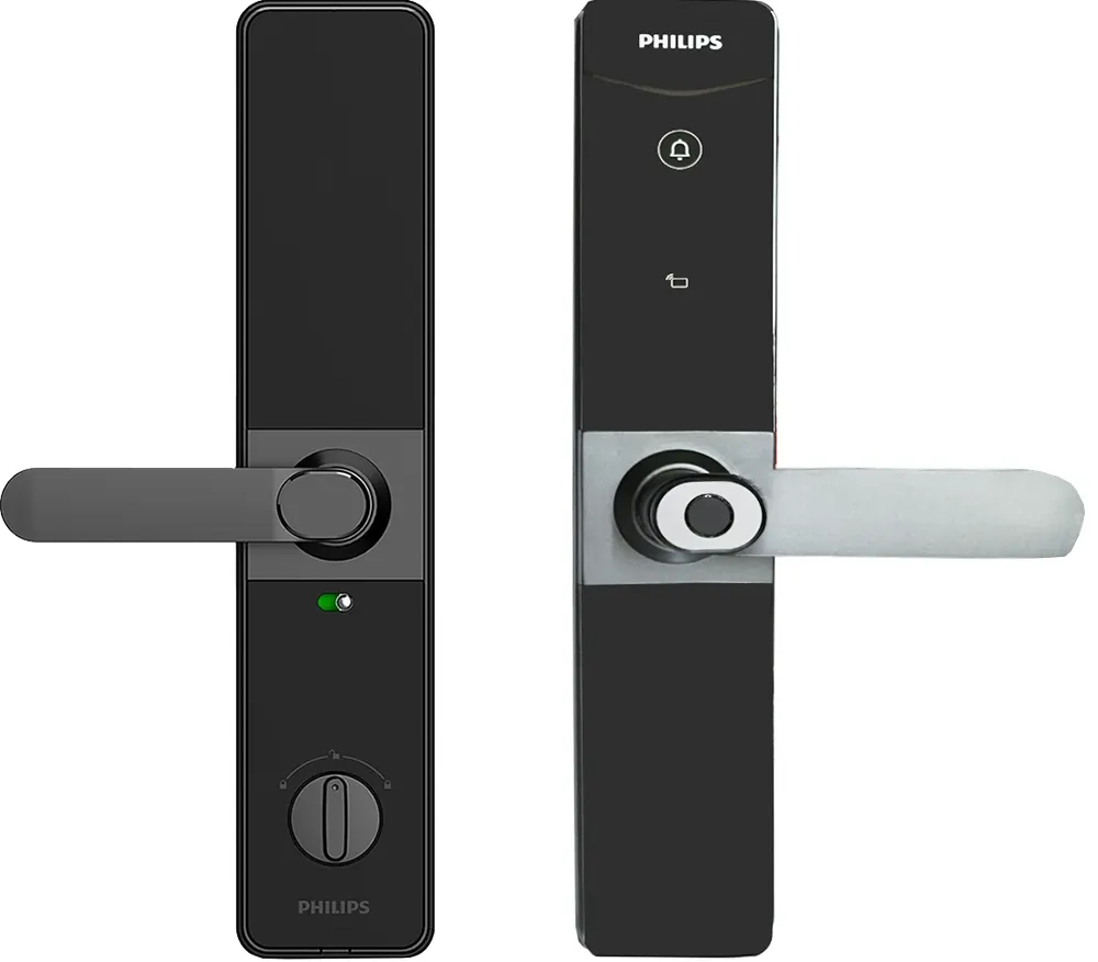 Fechadura Eletrônica Digital Philips Ddl610-5HBS(E) Cinza