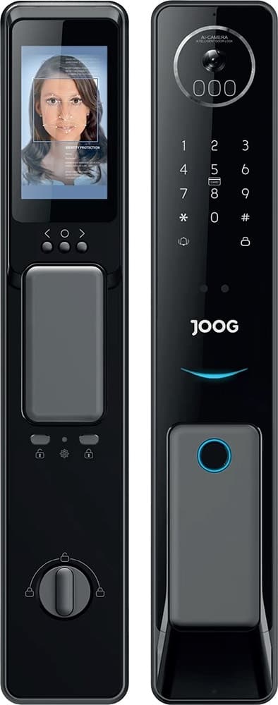 Fechadura Eletrônica Joog Ls3 Smart Lock Reconhecimento Facial/Digital/Cartão/Senha/Chave/App
