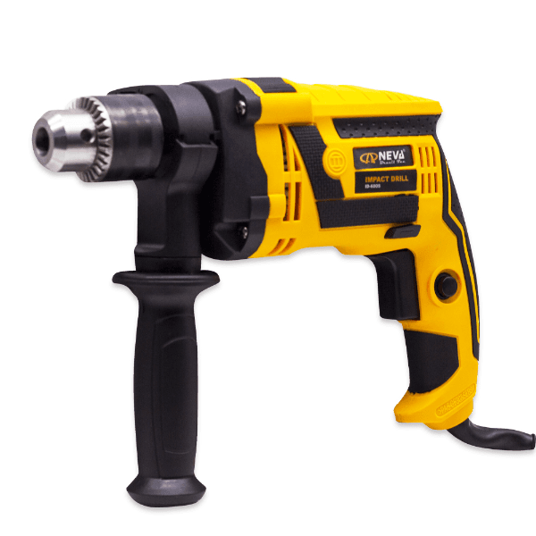 Furadeira Elétrica Neva Id-600S 2800 Rpm 600W 13MM Bivolt Preto/Amarelo