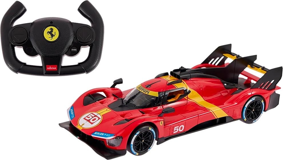 Carro de Controle Remoto Ferrari 499P Rastar 10116 Vermelho