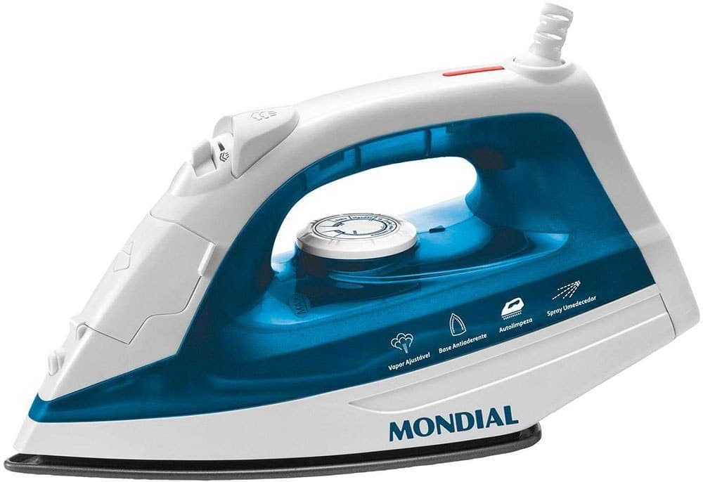 Ferro A Vapor Mondial F-32 Azul 220V