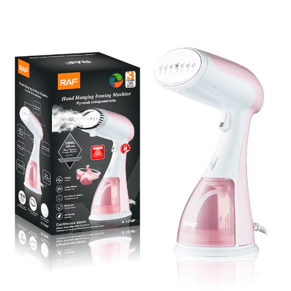 Ferro de Passar A Vapor Vertical Raf R.1214P 1500W 220V Rosa