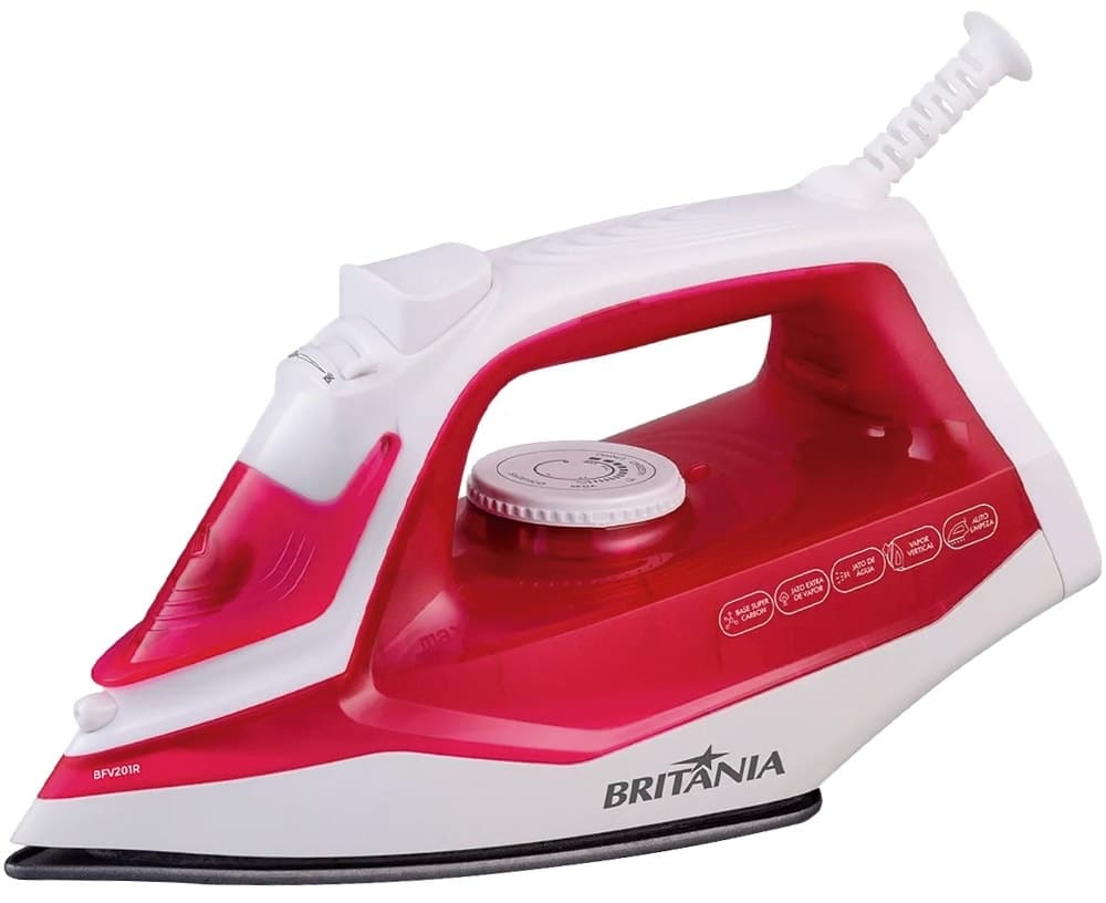 Ferro de Passar Britania BFV201R 245ML/2NIV/1250W 220V/50HZ Vermelho