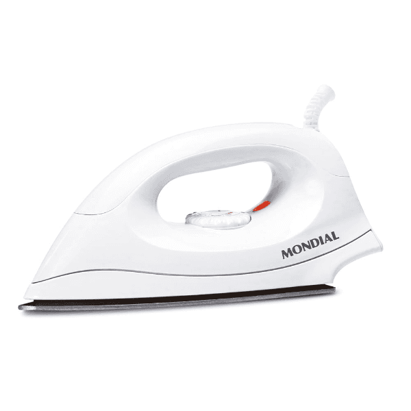 Ferro de Passar A Vapor Mondial Nf-04 com 6 Níveis de Temperatura 1000W 220V Branco