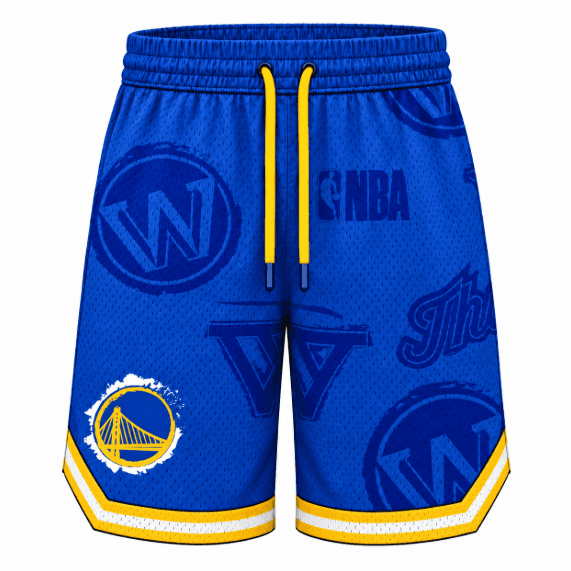 Shorts Infantis Fexpro Golden State Warriors NBASH3205BL1 (16) Azul