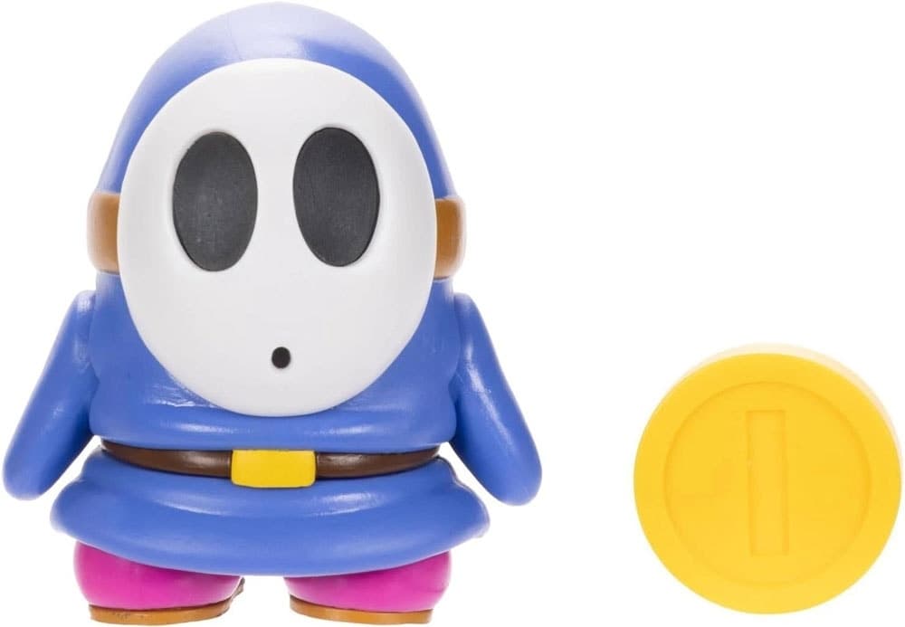 Figura Blue Shy Guy With Coin Super Mario Jakks Pacific
