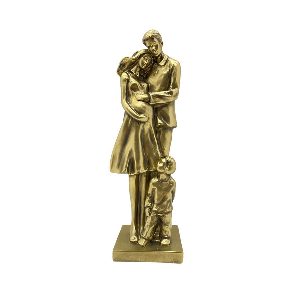 Figura Decorativa Familia Concepts 30 Cm Dourado