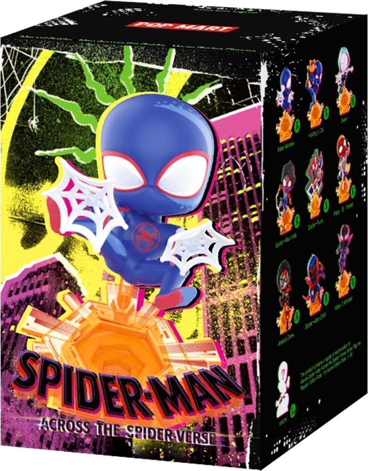 Figura Colecionável Pop Mart Marvel Spider-Man Across the Spider-Verse Blind Box
