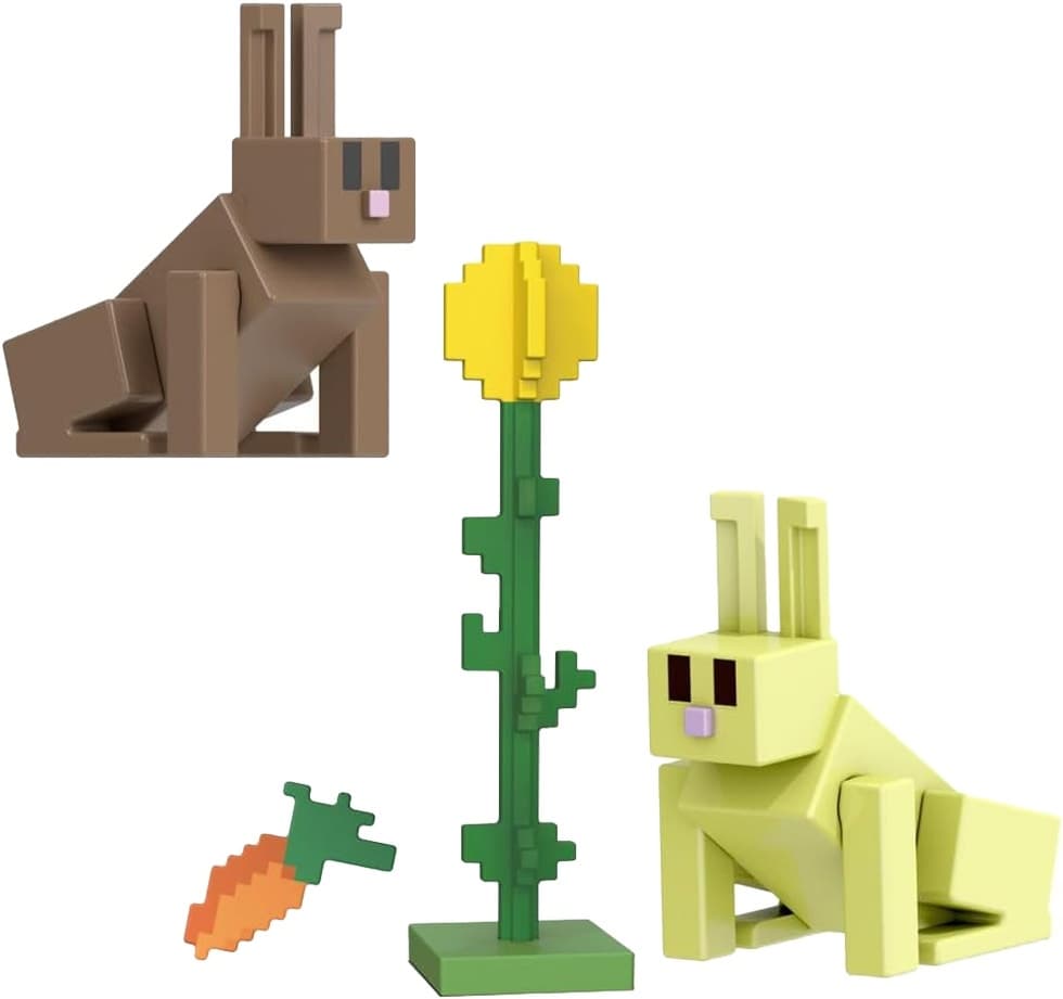 Figuras Minecraft Rabbits Mattel