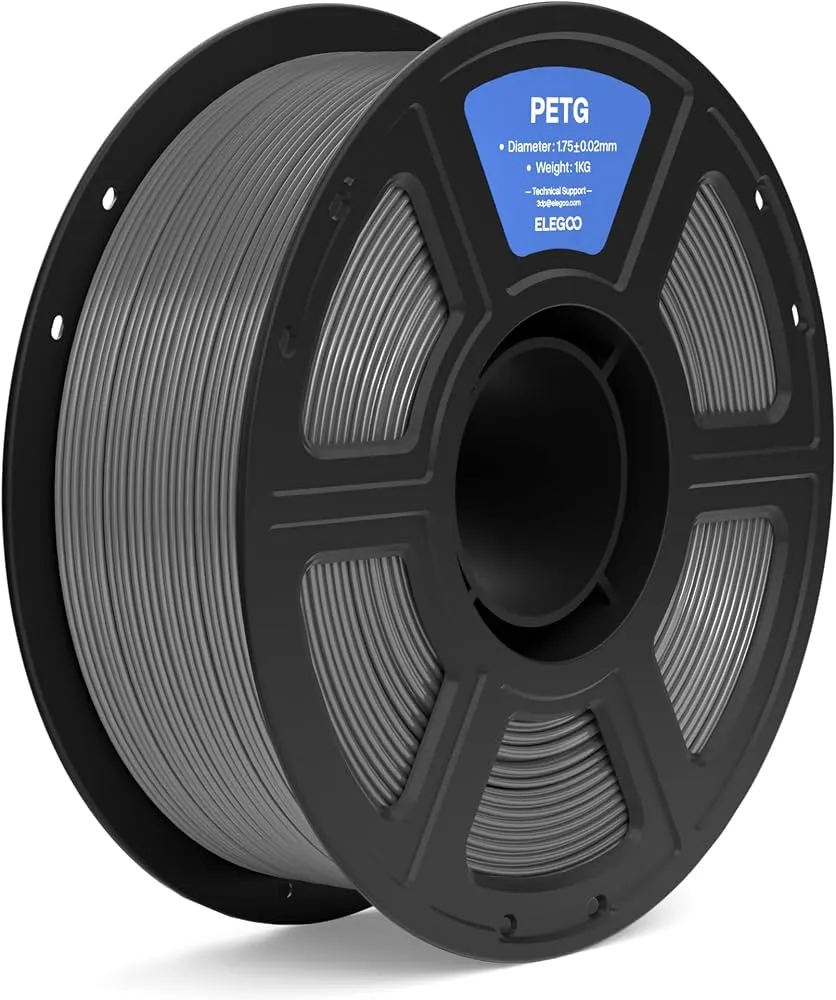 Filamento para Impressora 3D Elegoo Petg 1KG 1.75Mm Cinza