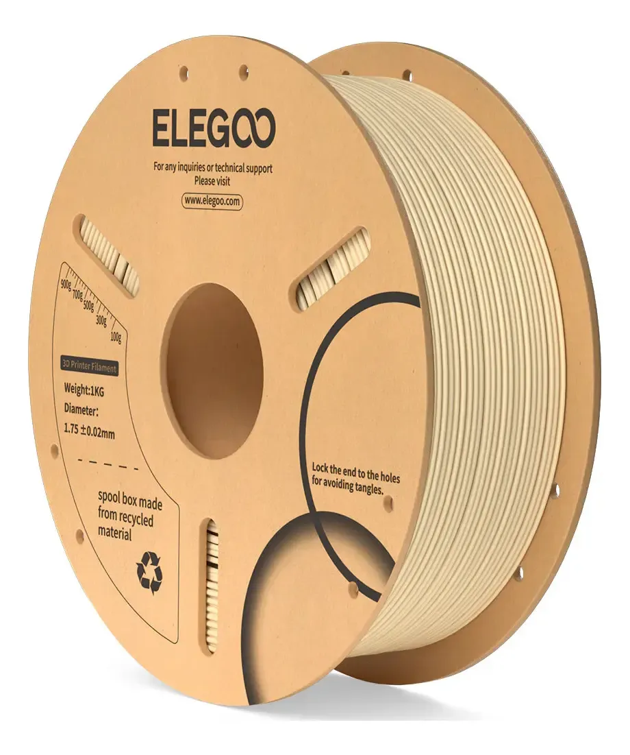 Filamento para Impressora 3D Elegoo Pla 1KG 1.75Mm - Bege