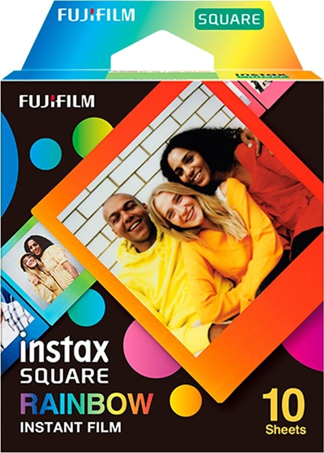 Filme Instax Quadrado Fujifilm Rainbow - 10 Folhas