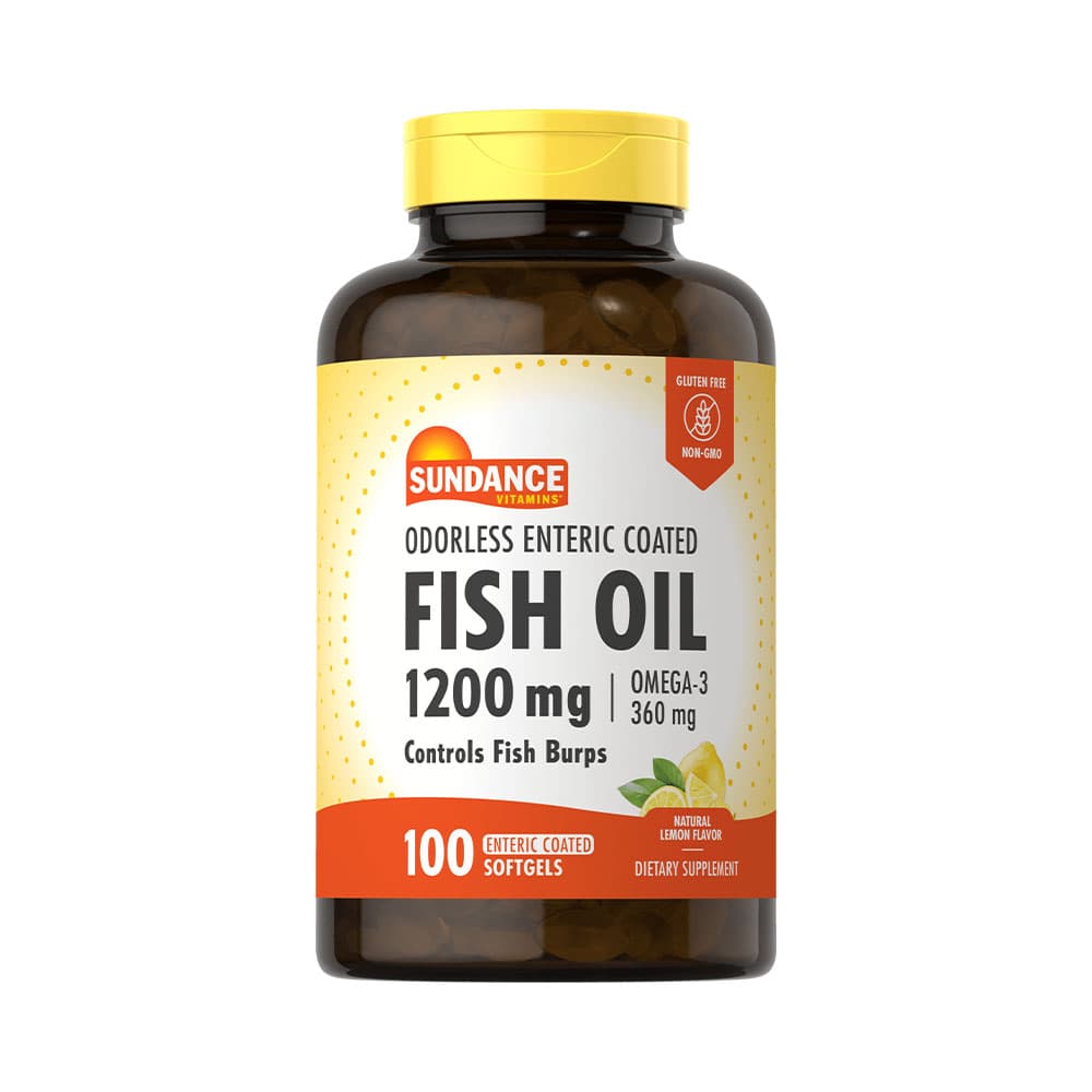 Óleo de Peixe Sundance 1200MG Sem Odor 100 Cápsulas