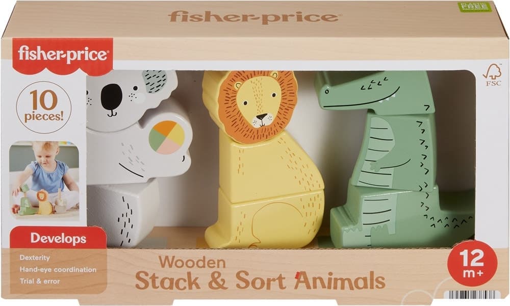 Brinquedo de Blocos de Madeira Fisher-Price Hxv04