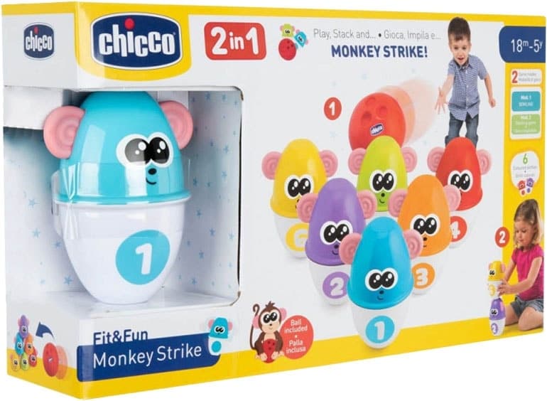 Brinquedo Chicco Monkey Strike 2Em1