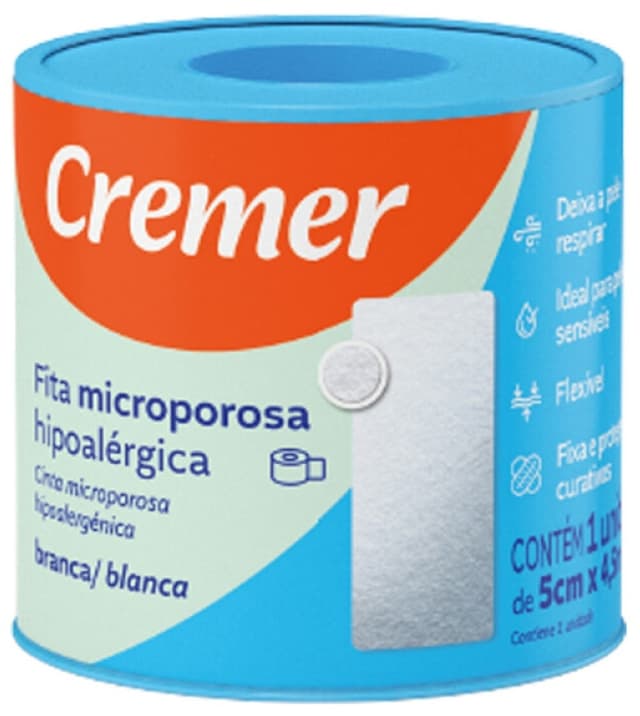 Fita Cremer Branca (5Cm X 4.5M)
