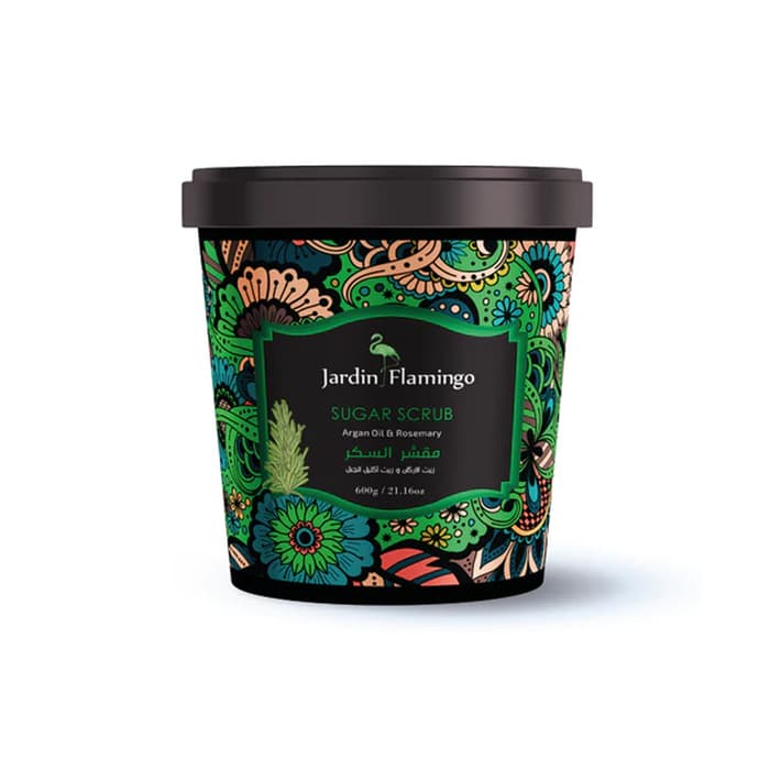 Esfoliante de Açúcar Flamingo Argan Oil And Rosemary 600G