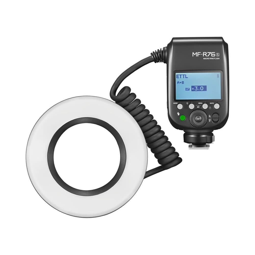 Flash Circular Macro Godox Mf-R76S para Sony