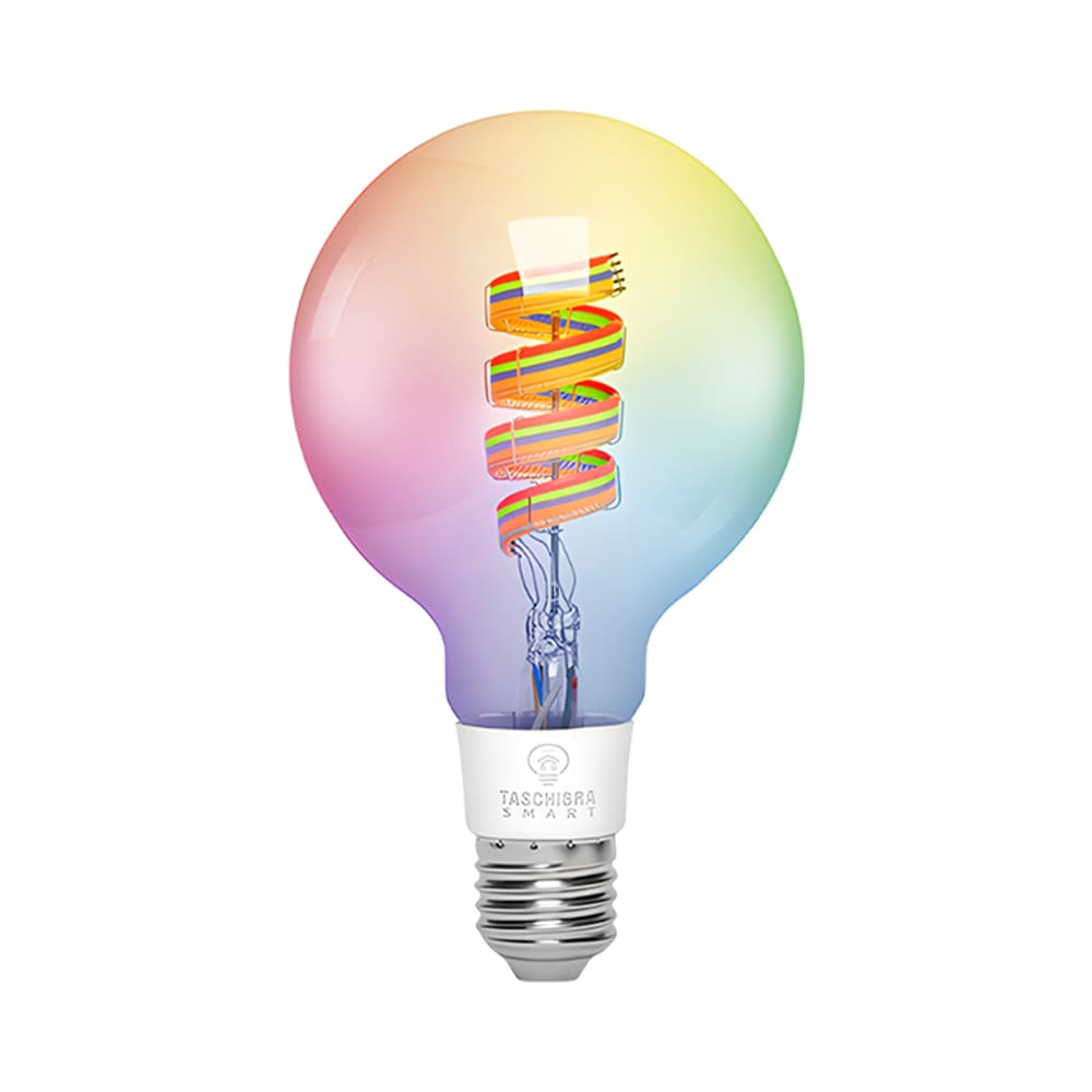 Lâmpada LED Smart Taschibra G95 6W RGB Wi-Fi Bivolt