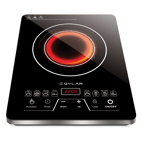 Fogareiro Elétrico Infravermelho Qylar Infrared Cooker Qy-0903 2000W 220-240V Preto