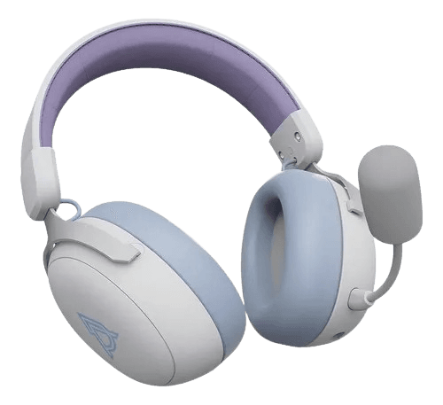 Fone de Ouvido com Microfone Ajazz Ahm08 Max Gaming USB Branco/Roxo