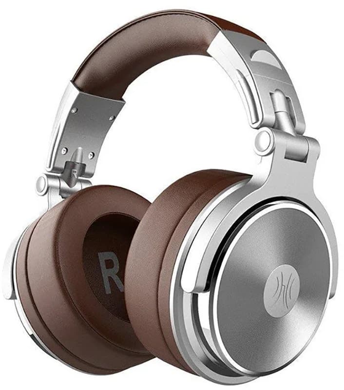 Fones de Ouvido com Fio OneOdio Studio Pro 30 DJ Headphones Prateado/Marrom