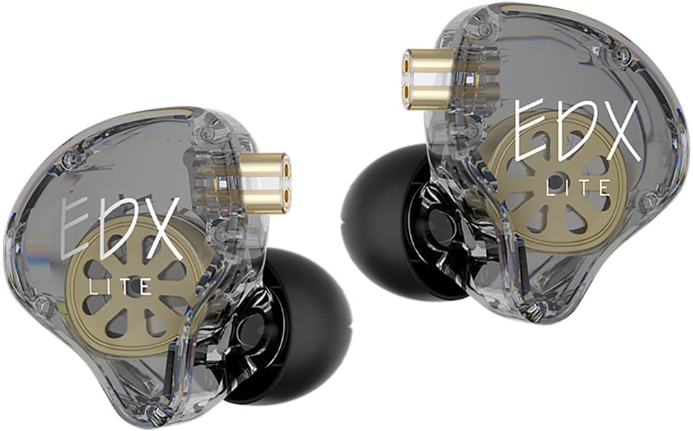 Fones de Ouvido Kz Kz-Edx Lite Transparente Cinza