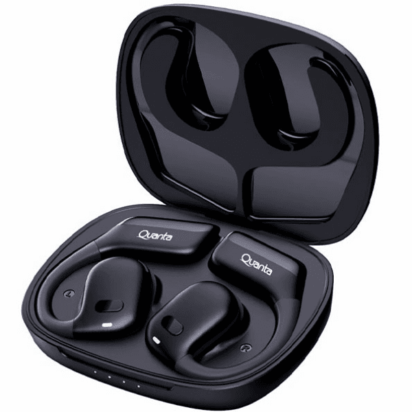 Fone de Ouvido Sem Fio Quanta Essentials Stardust Qtabis30 com Bluetooth e Microfone - Preto