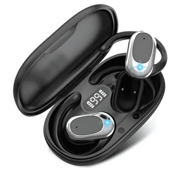 Fone de Ouvido Sem Fio Tws Wireless Earphone M57 com Bluetooth e Tradutor Ai - Preto