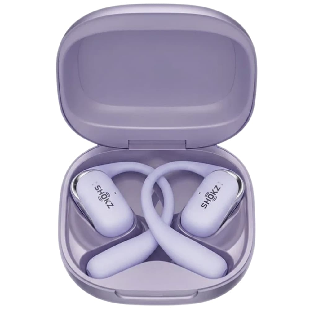 Fone de Ouvido Shokz OpenFit 2+ T921 Bluetooth Roxo