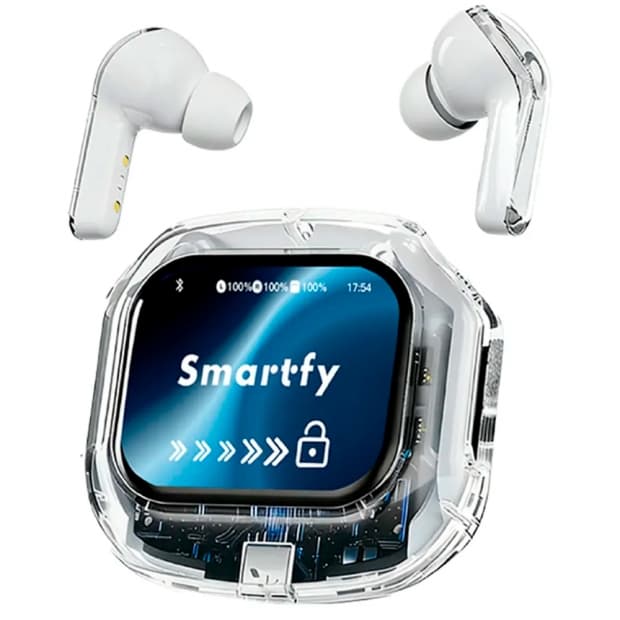 Fone de Ouvido Bluetooth Smartfy FS20W Tela Tch Branco