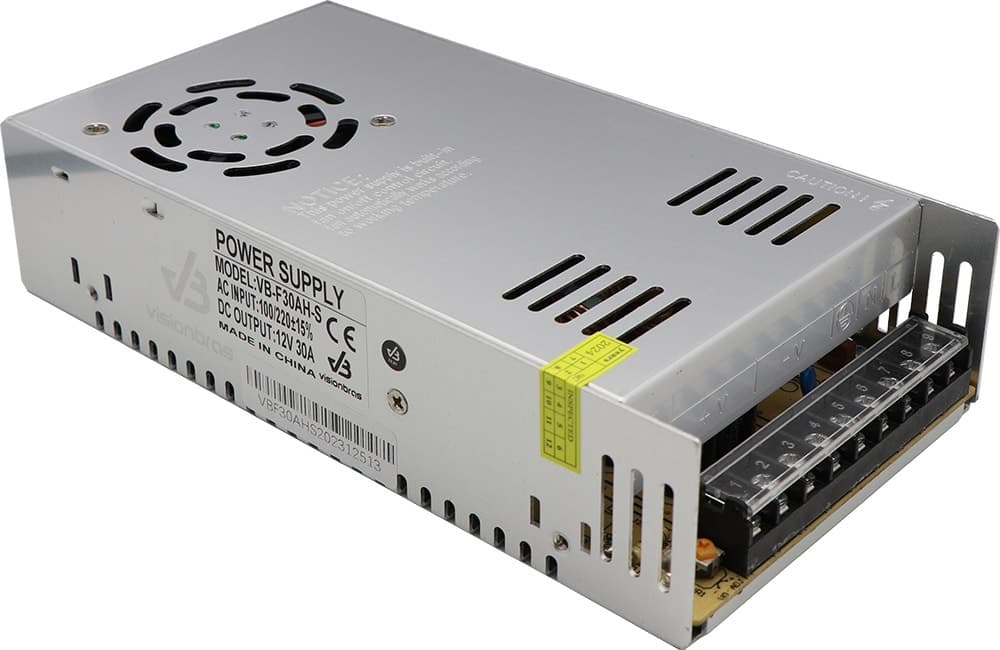 Fonte de Alimentação Visionbras 12V 30Ah para Cctv-Vb-F30AH-S (Bivolt)