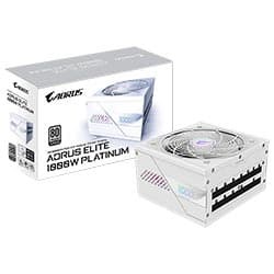 Fonte Gigabyte Aorus Elite Gp-AE1000PM Pg5 Ice 1000W Atx 3.1 Modular 80 Plus Platinum Bivolt