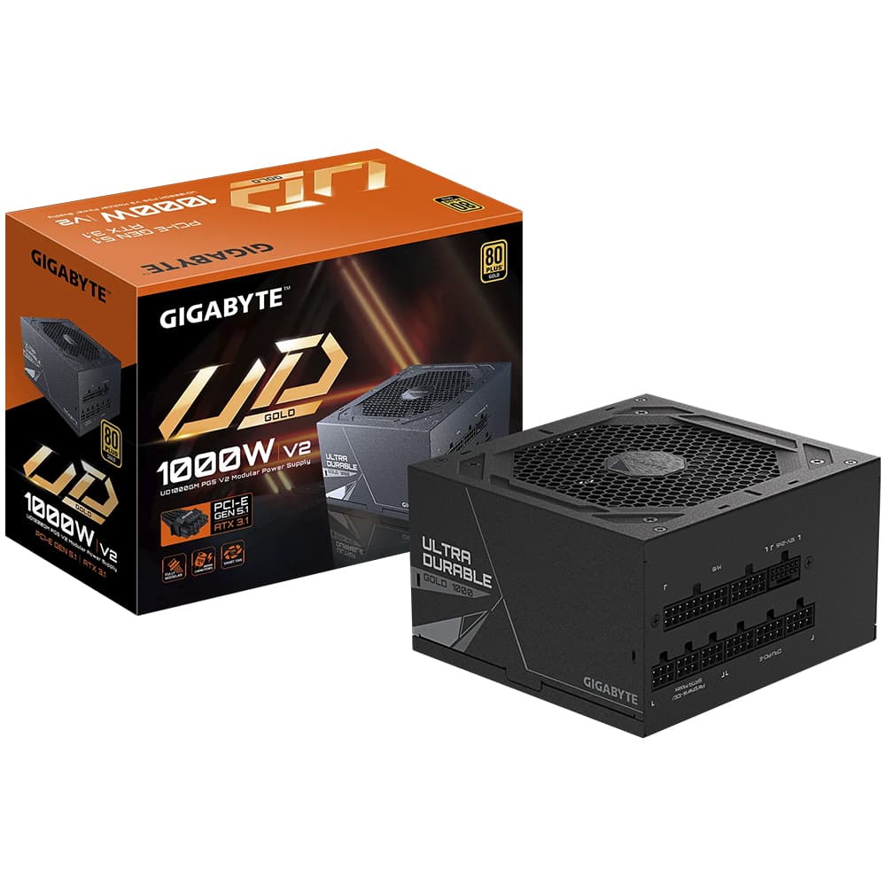 Fonte de Alimentação Gigabyte GP-UD1000GM PG5 V2 1000W ATX / Modular / 80 Plus Gold (ATX 3.1)