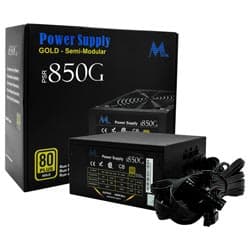 Fonte de Alimentação Mtek Psr-850G 850W Atx Semi Modular 80 Plus Gold