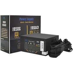 Fonte de Alimentação Mtek PSR850A31 850W Atx Semi Modular 80 Plus Gold Atx 3.1