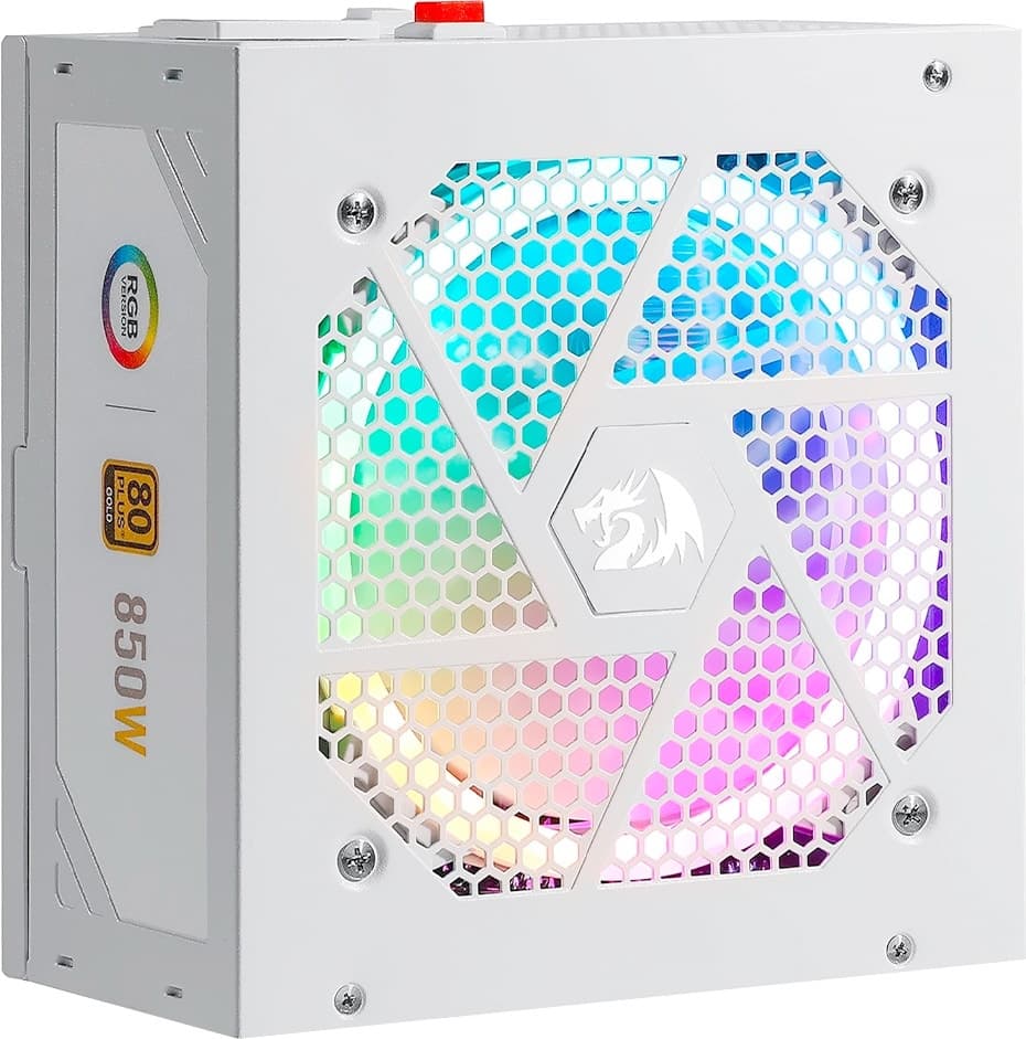 Fonte para Gabinete Redragon Gc-PS007W-1 850W RGB 80 Plus Gold Bivolt