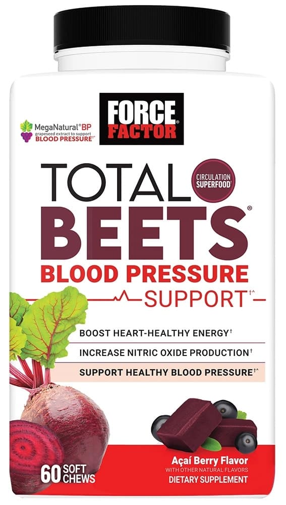 Force Factor Total Beets | Açai Berry (60 Soft Chews)