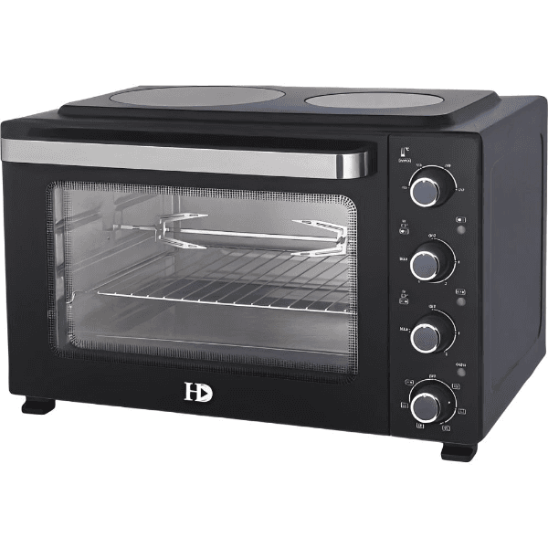 Forno Elétrico Geral HD480B com Placa Vitrocerâmica 3300W 220V ~ 50/60Hz Preto