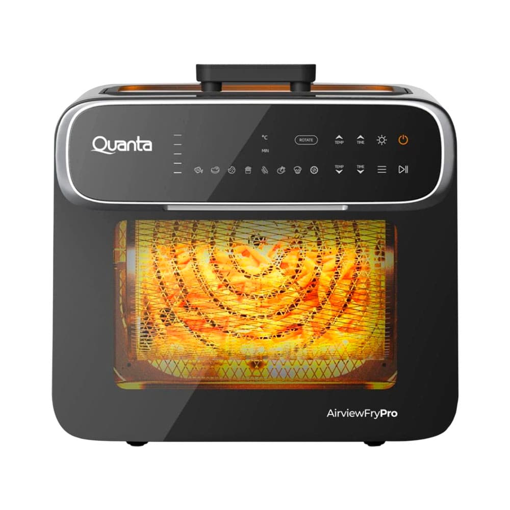 Fritadeira Air Fryer Quanta Airviewfry Pro Qtfth130 4 Em 1 13L 1600W 220V Preto