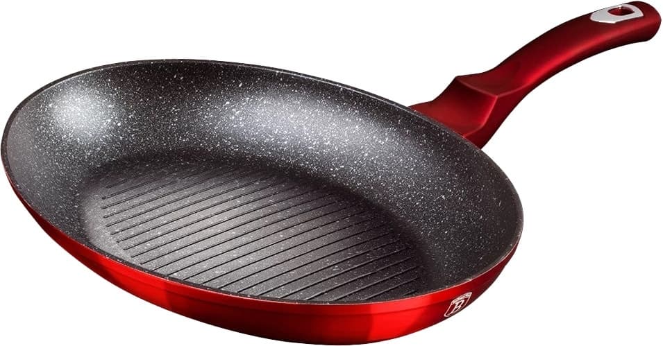 Frigideira para Peixe Berlinger Haus Metallic Line Burgundy Edition 35x25cm - Bh-7169