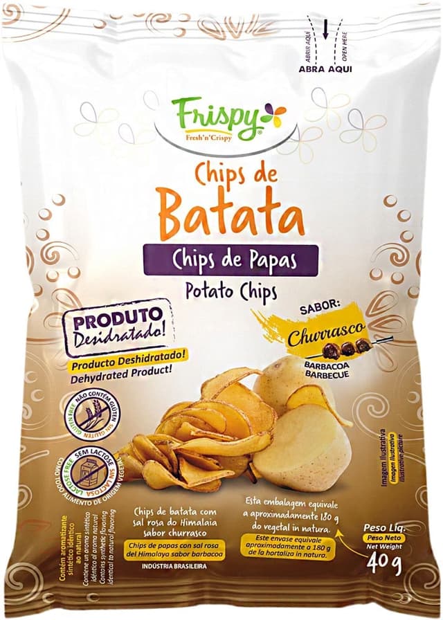 Chips de Batata Churrasco Frispy 40G