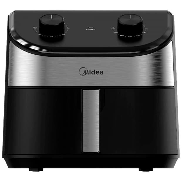 Fritadeira Elétrica Midea Air Fryer Mf-CY45WK2 4.5L 220V Black/Inox